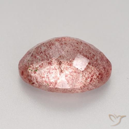 Quartzo Morango Rosa Claro Rosa Natural 5.77ct, oval, Translúcido