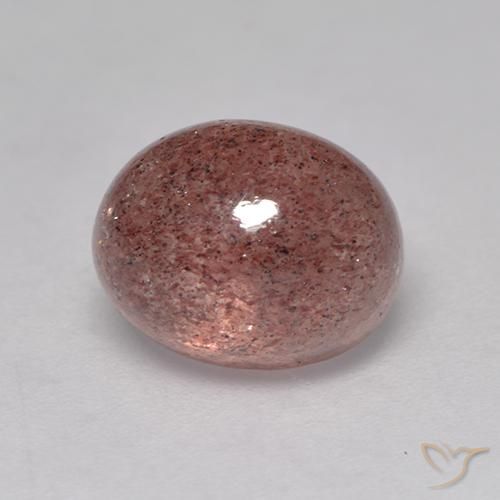 3.19ct Natural rosa rosa Quartzo Morango, oval, Translúcido