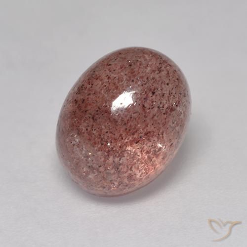 Quartzo Morango rosa rosa Natural 3.19ct, oval, Translúcido