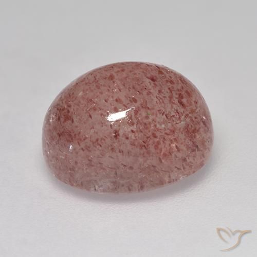 Quartzo Morango rosa rosa Natural 5.29ct, oval, Translúcido