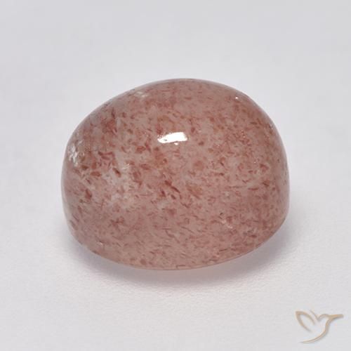 Quartzo Morango Toranja Rosa Natural 4.71ct, oval, Translúcido