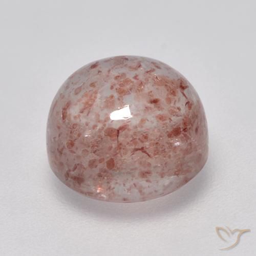 Quartzo Morango rosa médio Natural 3.06ct, Redondo, Transparente