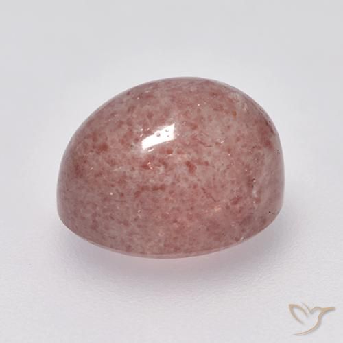 Quartzo Morango Rosa Médio Claro Natural 5.72ct, oval, Translúcido