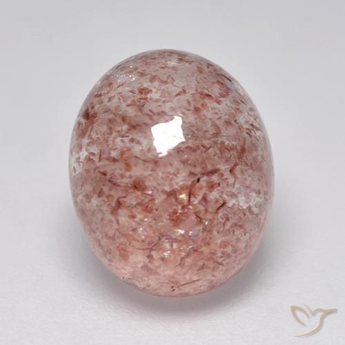 5.25ct Natural Luz rosa Quartzo Morango, oval, Translúcido