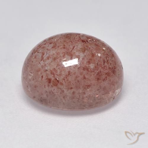 Quartzo Morango Luz rosa Natural 5.25ct, oval, Translúcido