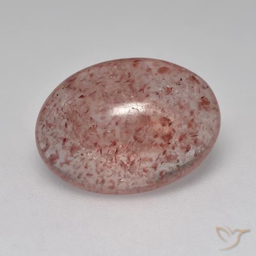 3.68ct Natural rosa rosa Quartzo Morango, oval, Translúcido