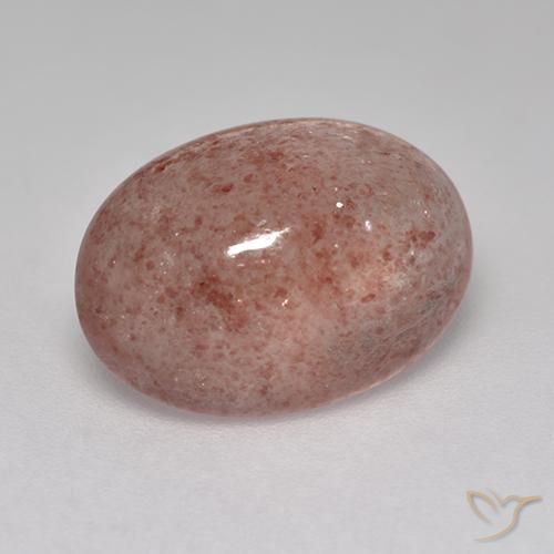 5.05ct Natural Rosa médio-escuro Quartzo Morango, oval, Translúcido