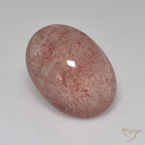 Quartzo Morango Rosa médio-escuro Natural 5.05ct, oval, Translúcido