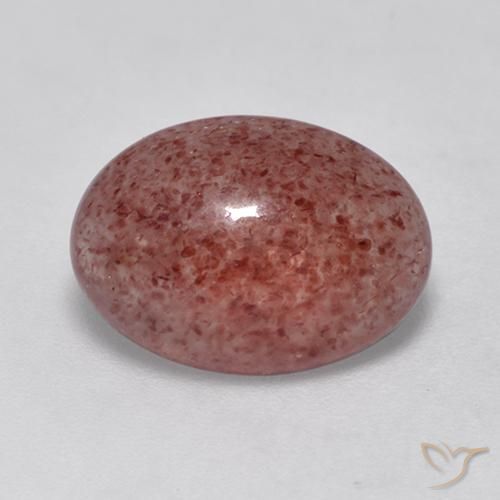 4.09ct Natural rosa médio Quartzo Morango, oval, Translúcido