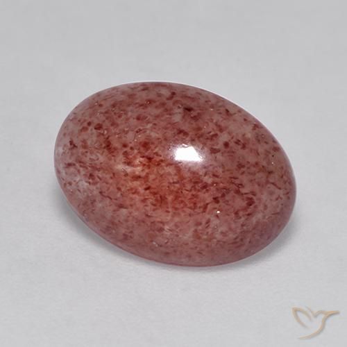 Quartzo Morango rosa médio Natural 4.09ct, oval, Translúcido