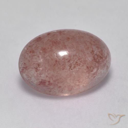 4.54ct Natural Rosa Terroso Quartzo Morango, oval, Translúcido