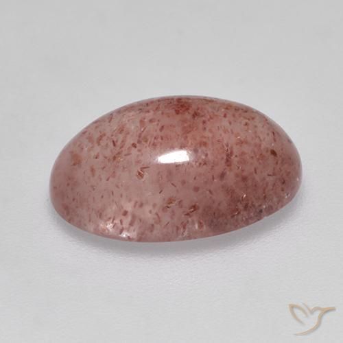 Quartzo Morango rosa rosa Natural 4.55ct, oval, Translúcido