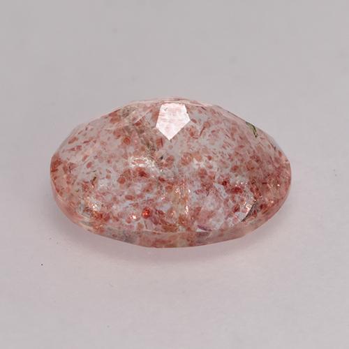 Quartzo Morango Luz rosa Natural 1.70ct, Corte Oval, Transparente