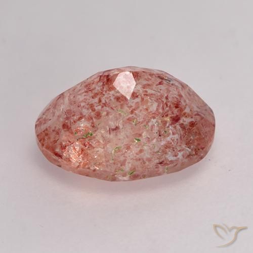 Quartzo Morango rosa médio Natural 1.88ct, oval, Translúcido