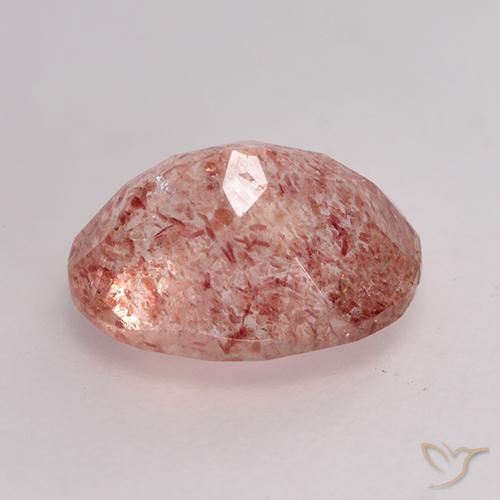 Quartzo Morango rosa rosa Natural 1.94ct, oval, Translúcido