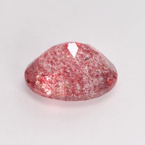 Quartzo Morango rosa médio Natural 1.77ct, Corte Oval, Translúcido