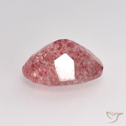 Quartzo Morango Rosa médio-escuro Natural 1.68ct, oval, Translúcido