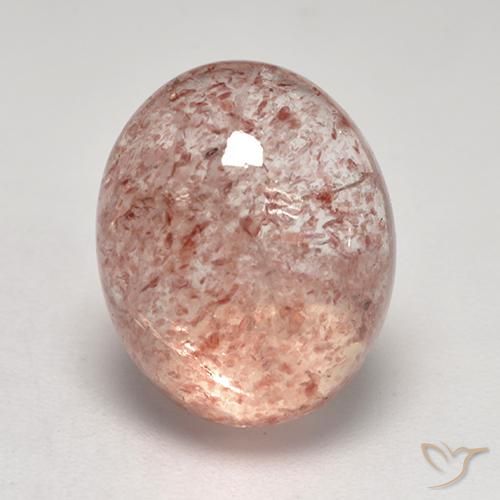 7.39ct Natural Rosa Médio Claro Quartzo Morango, oval, Transparente