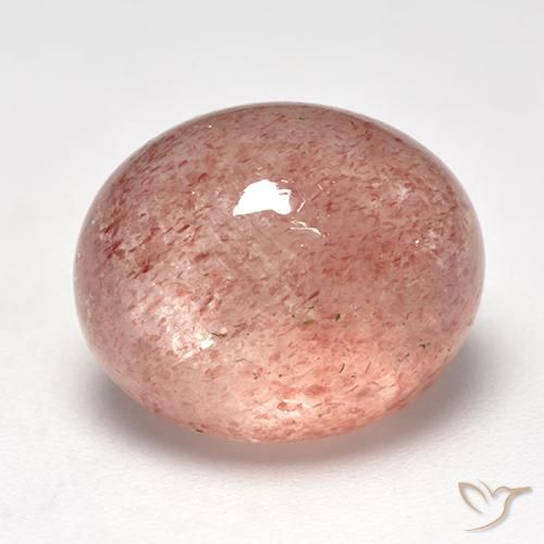 Quartzo Morango Rosa Claro Rosa Natural 10.85ct, oval, Translúcido