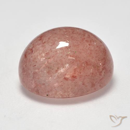 Quartzo Morango Rosa Claro Rosa Natural 10.85ct, oval, Translúcido