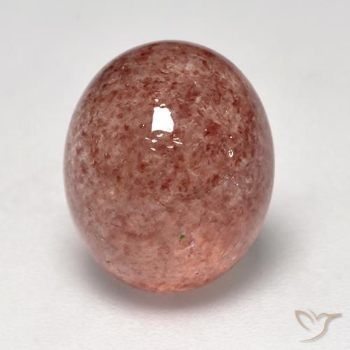4.95ct Natural Framboesa Rosa Quartzo Morango, oval, Translúcido