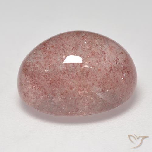 Quartzo Morango Luz rosa Natural 12.58ct, oval, Transparente