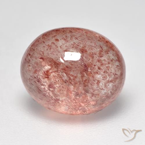 Quartzo Morango rosa rosa Natural 3.85ct, oval, Translúcido