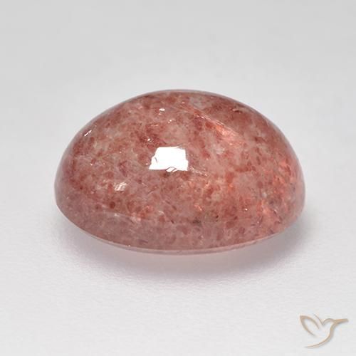 Quartzo Morango rosa rosa Natural 3.85ct, oval, Translúcido