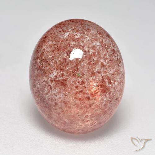8.00ct Natural rosa médio Quartzo Morango, oval, Translúcido