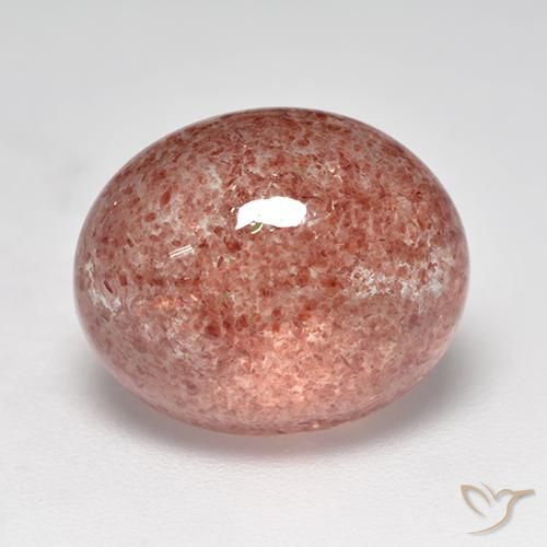 Quartzo Morango rosa médio Natural 8.00ct, oval, Translúcido