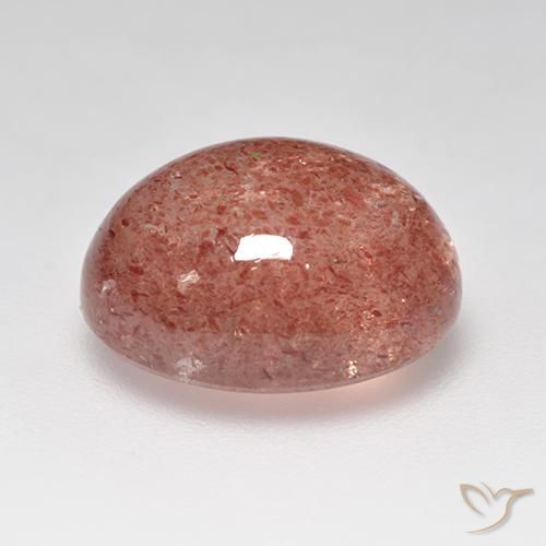 Quartzo Morango rosa médio Natural 8.00ct, oval, Translúcido