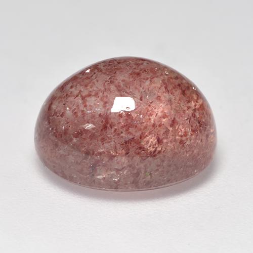 Quartzo Morango rosa rosa Natural 6.97ct, Corte Oval, Translúcido