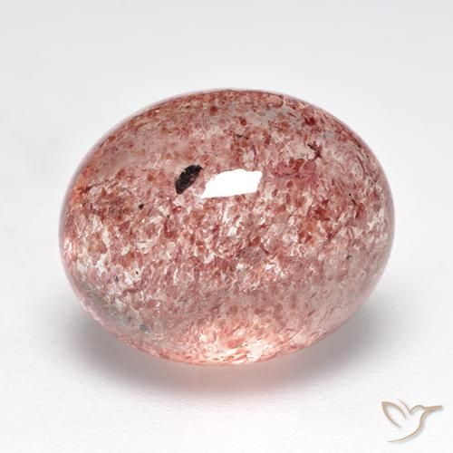 Quartzo Morango Framboesa Rosa Natural 7.14ct, oval, Translúcido