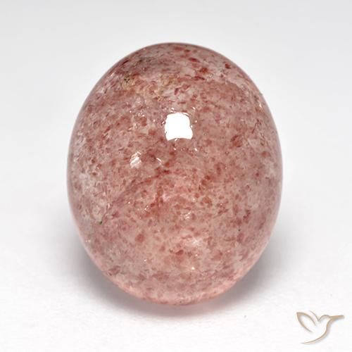 7.11ct Natural Rosa Médio Claro Quartzo Morango, oval, Translúcido