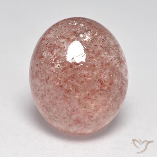 5.78ct Natural Luz rosa Quartzo Morango, oval, Translúcido
