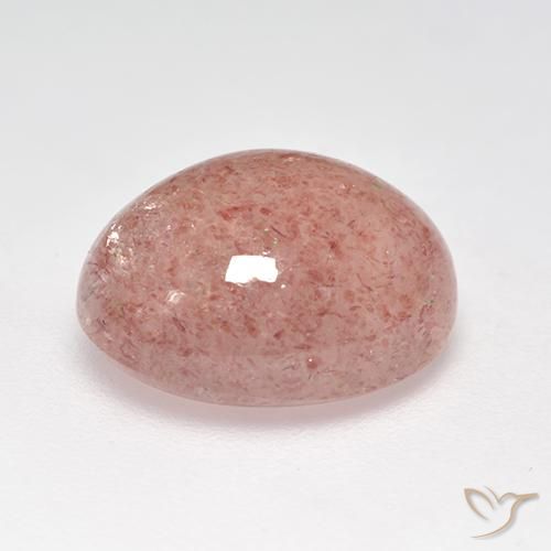 Quartzo Morango Luz rosa Natural 5.78ct, oval, Translúcido