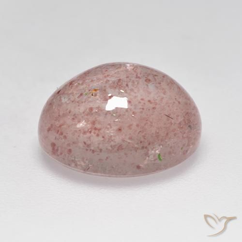 Quartzo Morango Rosa Flamingo Natural 4.81ct, oval, Transparente