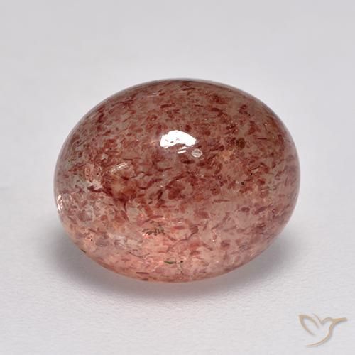 Quartzo Morango rosa médio Natural 3.82ct, oval, Translúcido