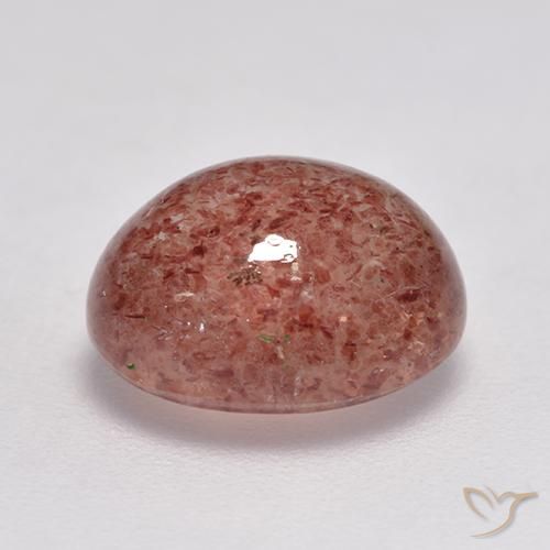 Quartzo Morango rosa médio Natural 3.82ct, oval, Translúcido