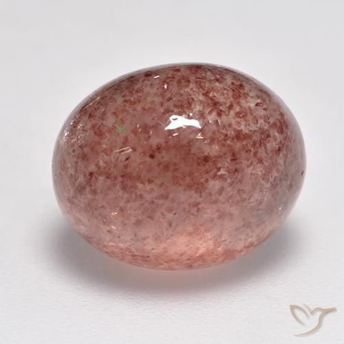 Quartzo Morango Rosa brilhante Natural 5.97ct, oval, Translúcido