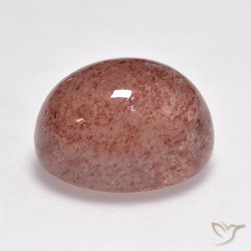 Quartzo Morango Rosa brilhante Natural 5.97ct, oval, Translúcido