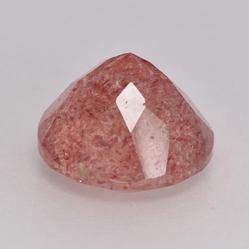 Quartzo Morango rosa rosa Natural 3.65ct, Corte Redondo, Translúcido