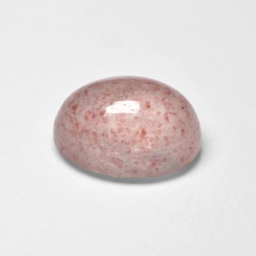Quartzo morango rosa natural 1,04ct, corte oval, translúcido