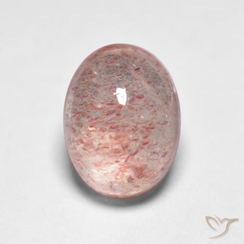 1.76ct Natural Luz rosa Quartzo Morango, oval, Transparente