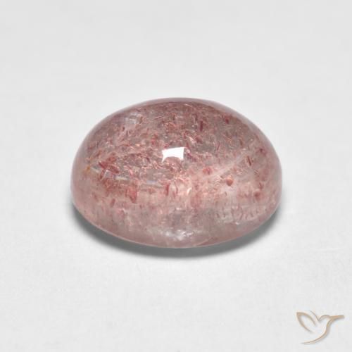 Quartzo Morango Luz rosa Natural 1.76ct, oval, Transparente