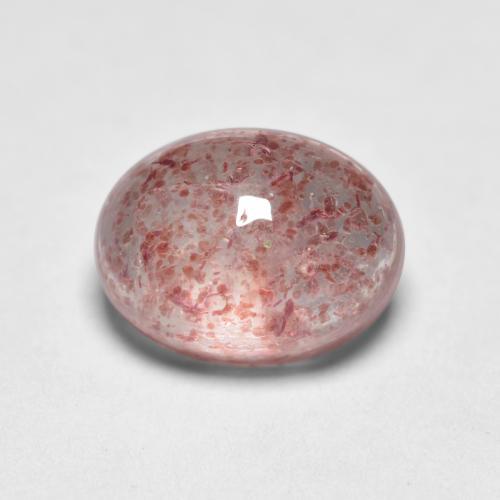 Quartzo Morango Luz rosa Natural 1.72ct, Corte Oval, Transparente