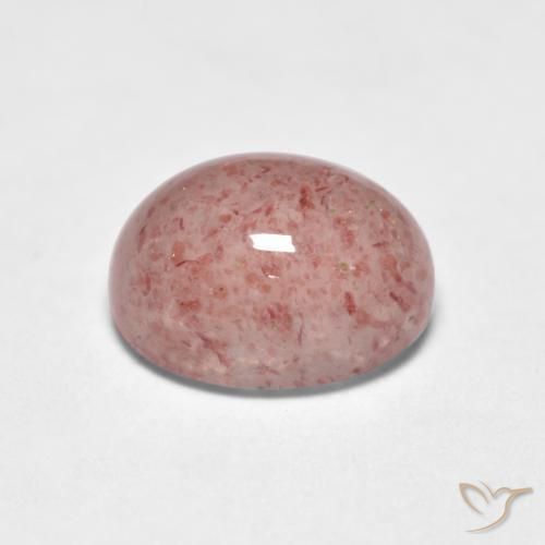 Quartzo Morango Luz rosa Natural 1.73ct, oval, Translúcido