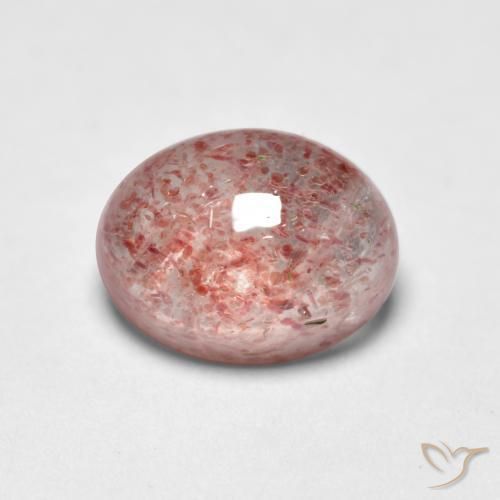Quartzo Morango rosa médio Natural 1.58ct, oval, Transparente