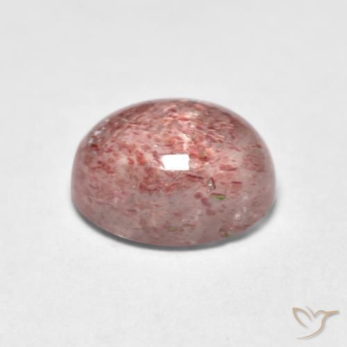 Quartzo Morango rosa médio Natural 1.58ct, oval, Transparente