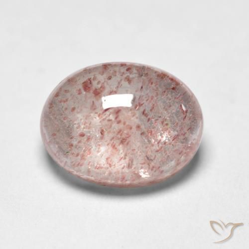 Quartzo Morango Luz rosa Natural 1.43ct, oval, Transparente